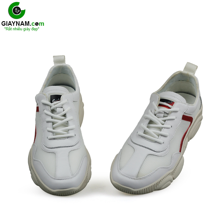 Giày thể thao nam màu trắng nhập khẩu; BD91307T3